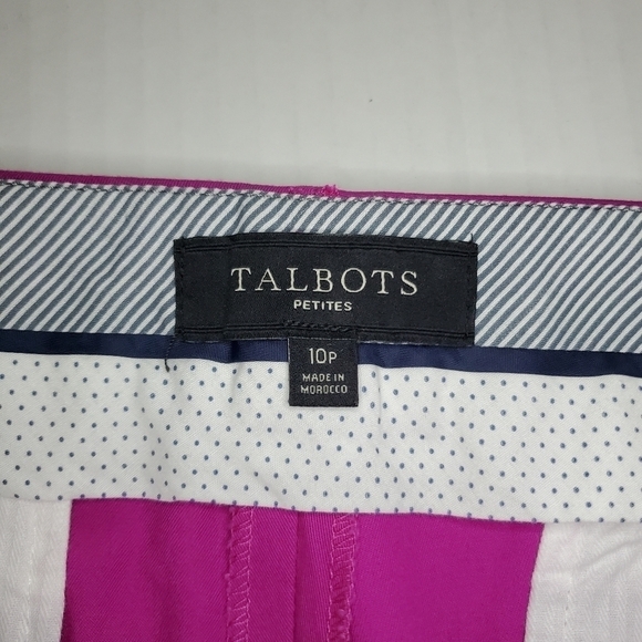Talbots Crop pants Magenta Pink size 10P - Picture 10 of 10